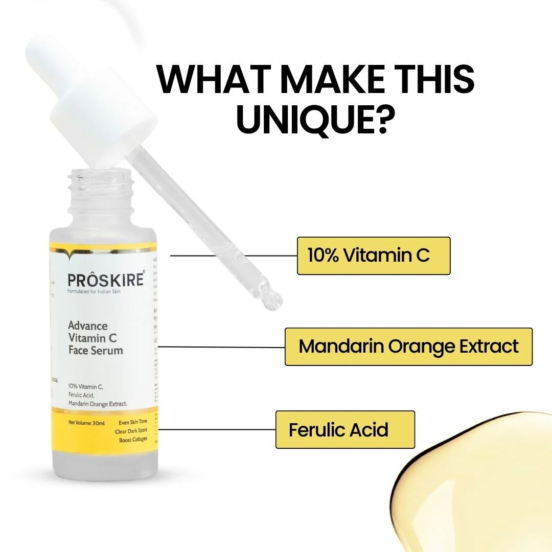 20% Advance Vitamin C Face Serum for Korean Skin 30ml | BUY 1 GET 1 FREE | ⭐️⭐️⭐️⭐️ 4.9/5 Reviews